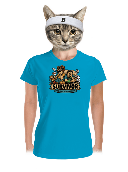Survivor  dámské sportovní tričko Blue Atol
