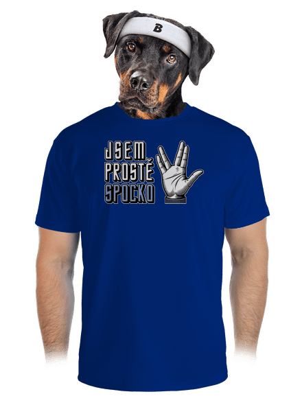 Jsem Spocko pánské sportovní tričko Royal Blue Mal