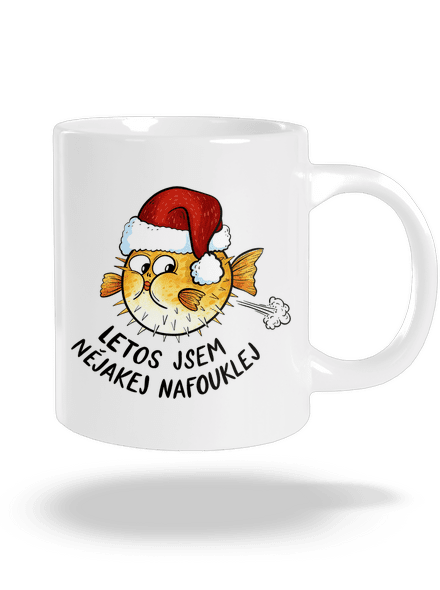 Jsem nafouklej velký hrnek White