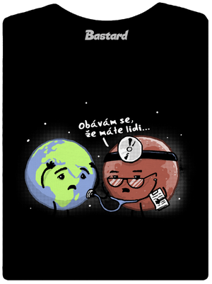 Diagnóza dámské tričko s lemem Black