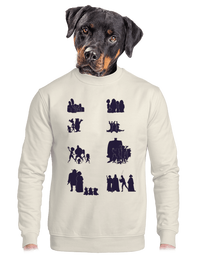 unisex mikina bez kapuce