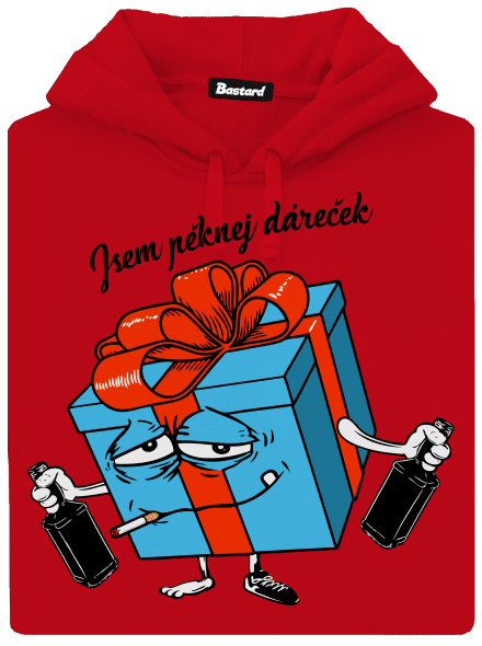 Dáreček pánská mikina klokanka Red