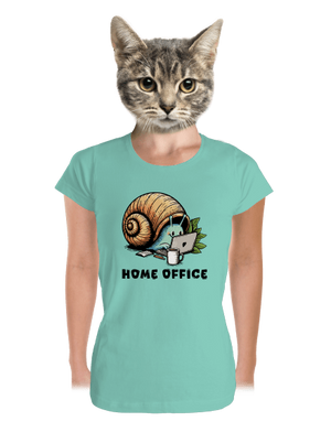 Šnekův home office dámské tričko premium Mint Mal
