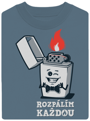 Rozpálím každou unisex mikina bez kapuce Nordic Blue