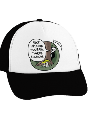 Muchomůrky zelené kšiltovka truckerka Black cap