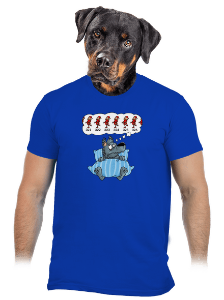 Vlčí nespavost pánské tričko Royal Blue