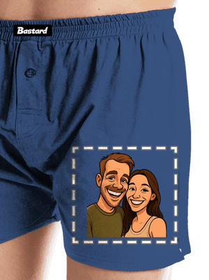 Karikatura z vlastní fotky pánské trenky Blue