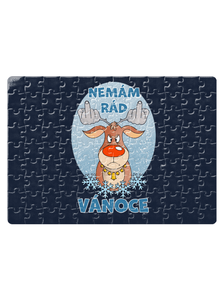 Nemám rád Vánoce puzzle White