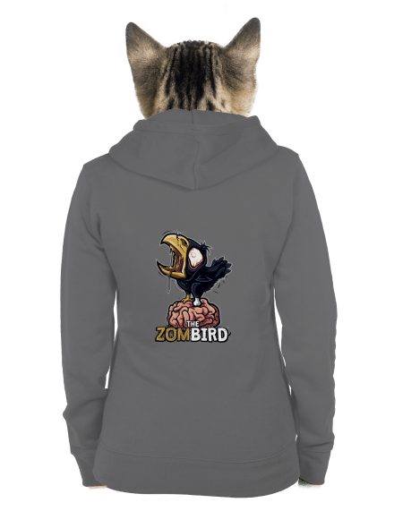 Zombird dámská mikina na zip Steel Gray