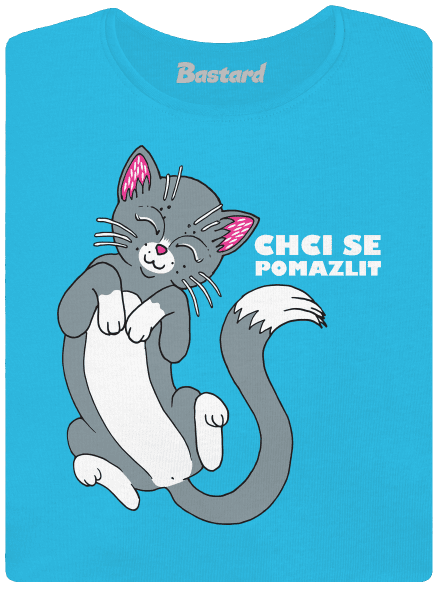 Chci se pomazlit dámské tričko s lemem Blue Atol