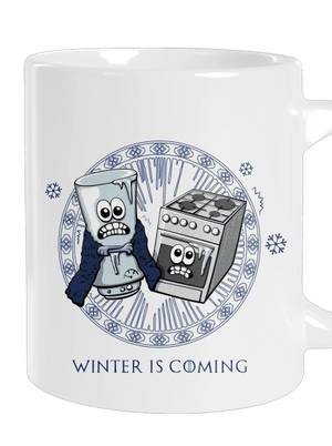 Winter is coming velký hrnek White