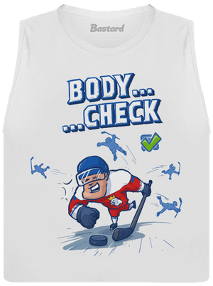 Body check dámské tílko volné White