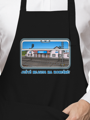 Nejsem na konečné zástěra Black