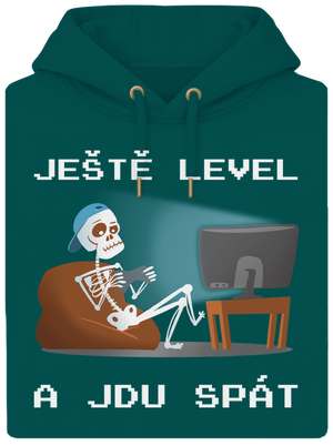 Ještě level unisex mikina premium Emerald Green