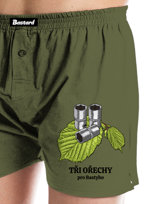 Tři ořechy pro... pánské trenky Khaki