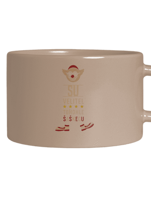 Velitel šaškecu hrnek makronka Brown Macaron