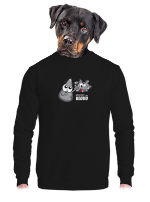 unisex mikina bez kapuce