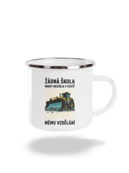 Žádná škola plecháček White