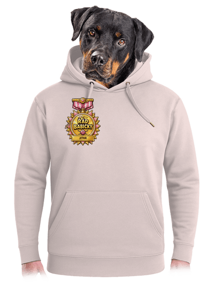 Řád babičky unisex mikina premium Rose Chalk
