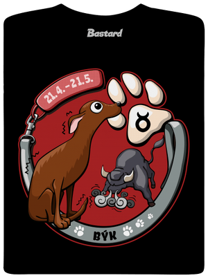 Psí horoskop: Býk dětské tričko Black