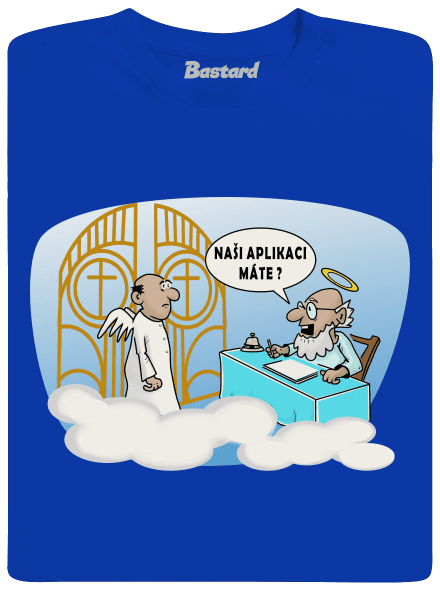 Nebeská aplikace pánské dlouhý rukáv Royal Blue