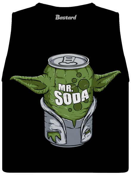Mr. Soda dámské tílko volné Black