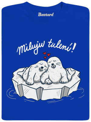 Miluju tulení pánské dlouhý rukáv Royal Blue