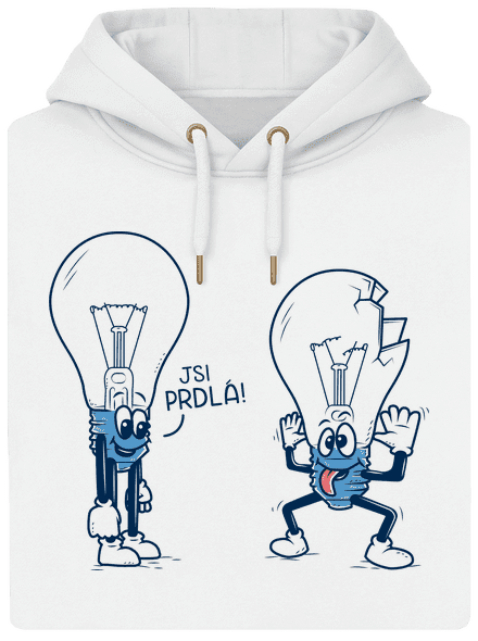 Prdlá unisex mikina premium Snowwhite
