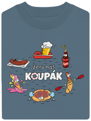 Český koupák unisex mikina bez kapuce Nordic Blue