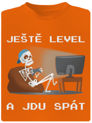 Ještě level pánské sportovní tričko Neon Orange
