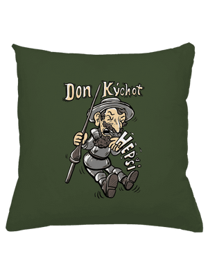 Don Kýchot polštář Olive Green