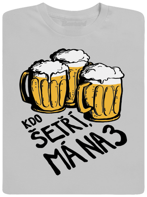 Kdo šetří, má na tři pánské tričko Pacific Grey