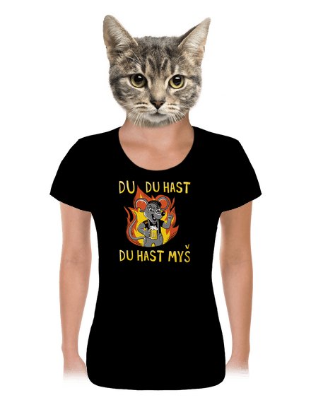 Du hast myš dámské tričko Black