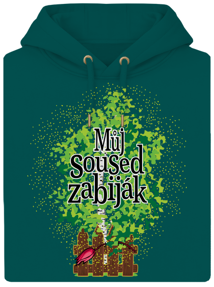 Můj soused zabiják unisex mikina premium Emerald Green