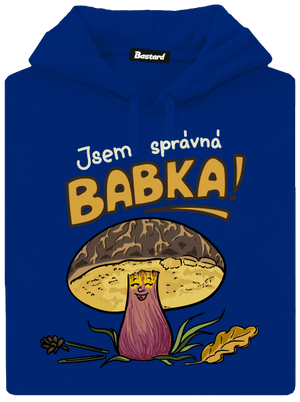 Babka a hříbeček dámská mikina klokanka Royal Blue Mal