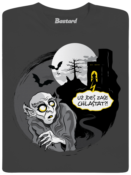 Nosferatu pánské dlouhý rukáv Dark Grey