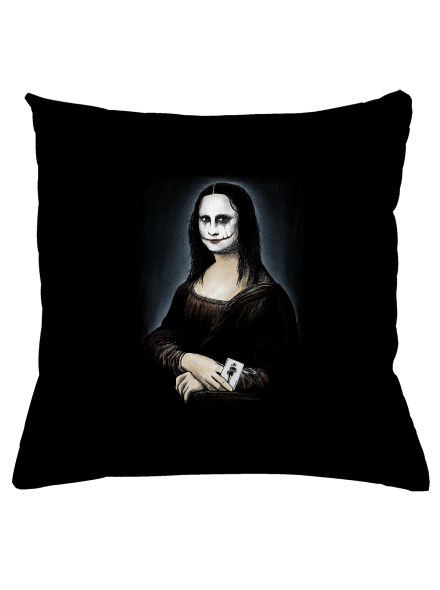 Mona Joker Lisa polštář Black