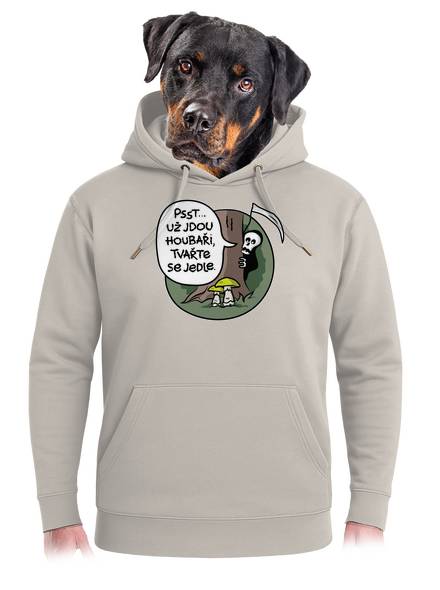 Muchomůrky zelené unisex mikina premium Pastel Macchiato