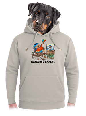 Hokejový expert unisex mikina premium Pastel Macchiato