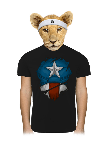 Captain Inside dětské sportovní tričko Black