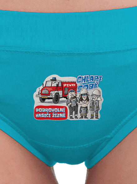 Hasiči žízně dámské kalhotky Turquoise