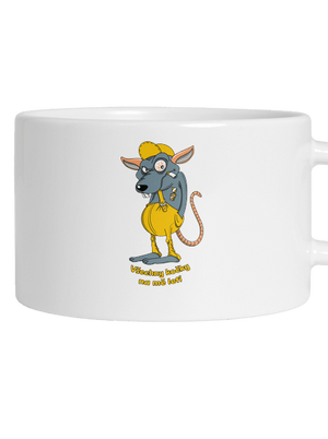 Myšák Casanova hrnek makronka White