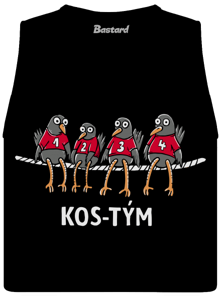Kos-tým dámské tílko volné Black