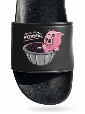 Ve formě pantofle Black