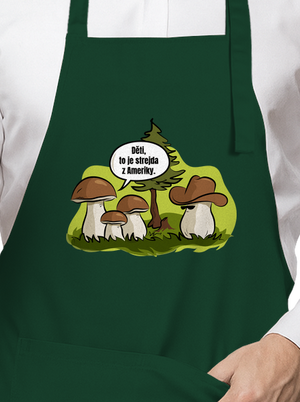 Strejda z Ameriky zástěra Bottle Green