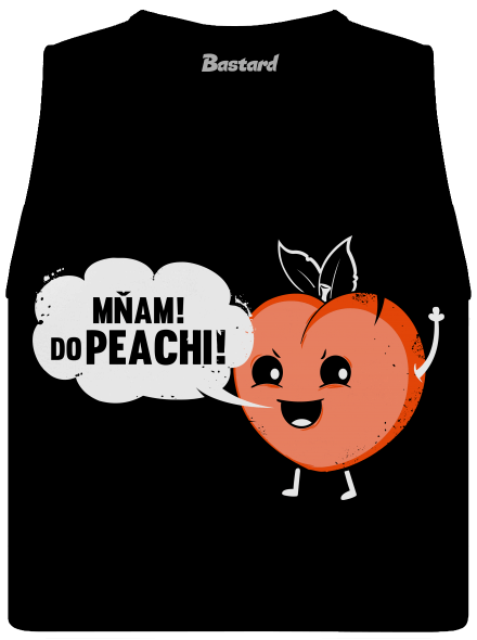 Mňam do peachi dámské tílko volné Black
