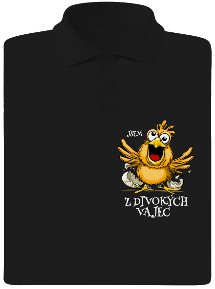 Z divokých vajec pánská polokošile Black