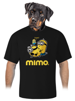 Mimo unisex tričko oversized Black
