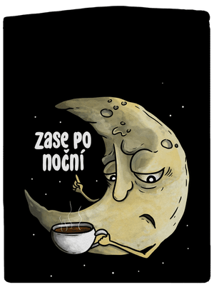 Zase po noční pánská mikina na zip Black