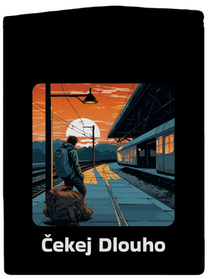 Čekej dlouho dámská mikina na zip Black